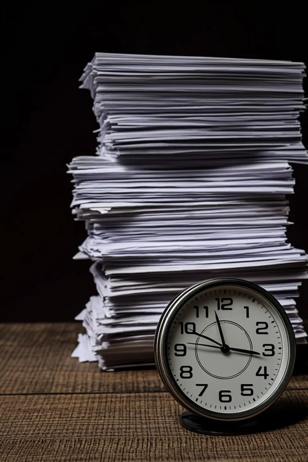 SNAP application paperwork beside an alarm clock representing the 7-day emergency decision window